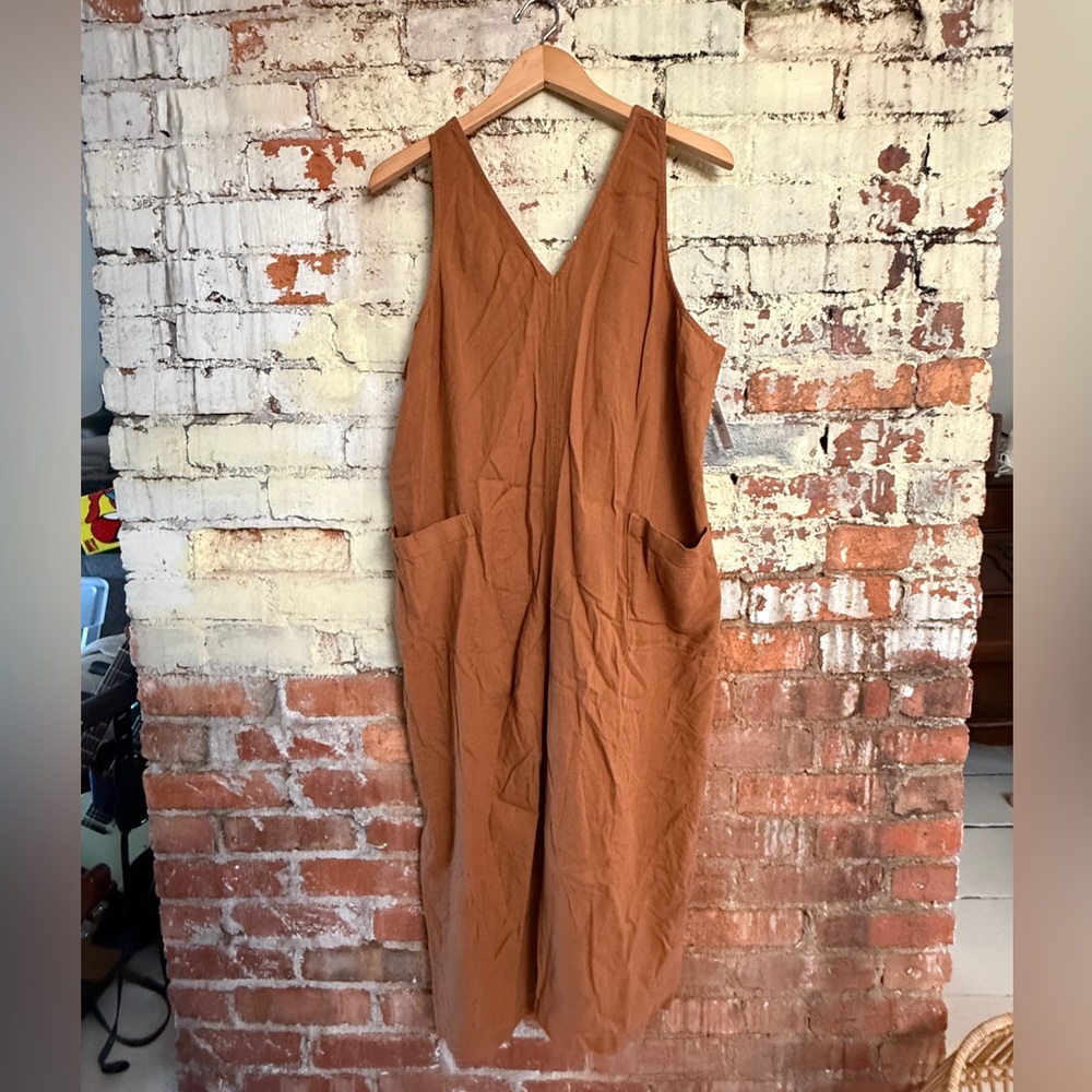 Old Navy Brown Sleeveless Shift Dress